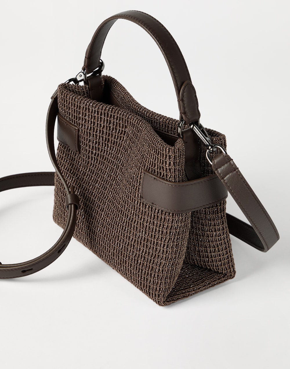 Essence 小号手挽包 棕色 女款 - Brunello Cucinelli