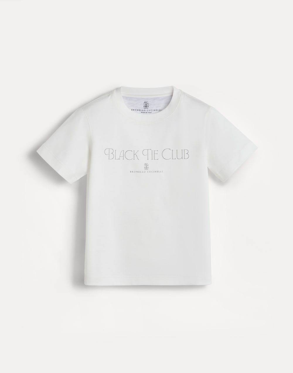 汗布T恤 灰白色 男童 - Brunello Cucinelli