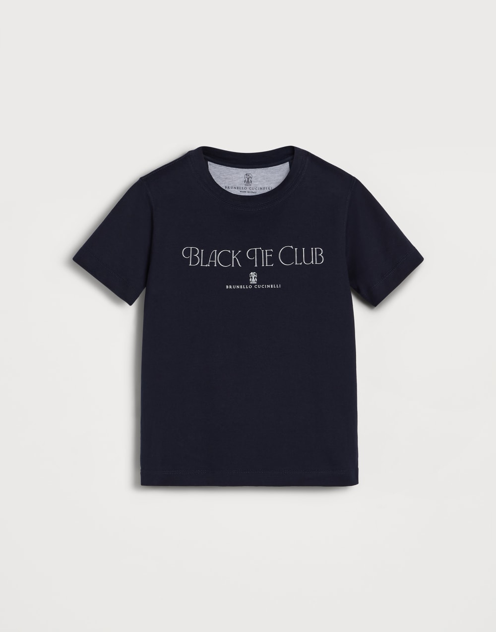 汗布T恤 蓝色 男童 - Brunello Cucinelli