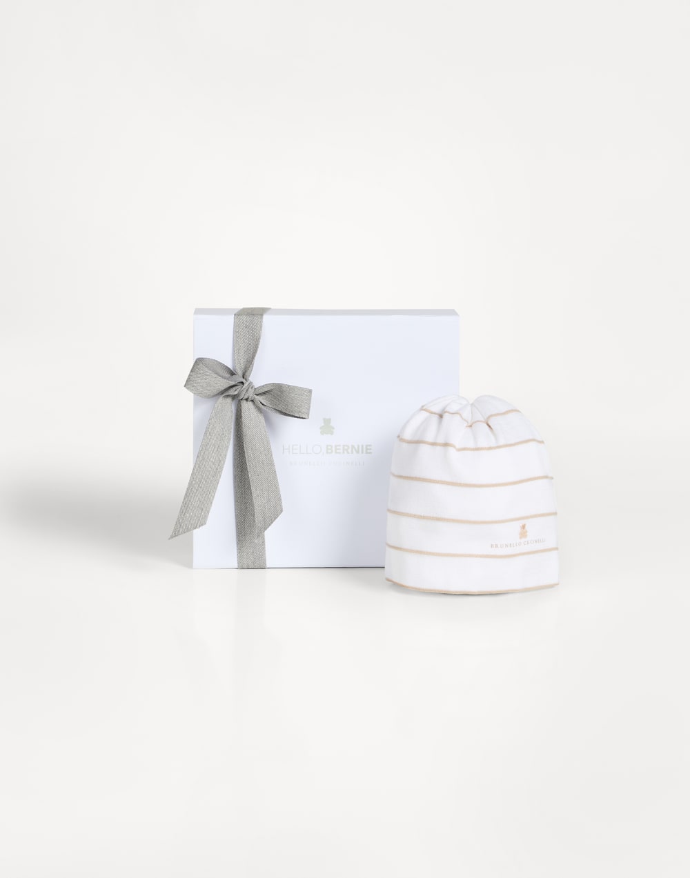 Bernie Baby knit beanie Brown Baby - Brunello Cucinelli