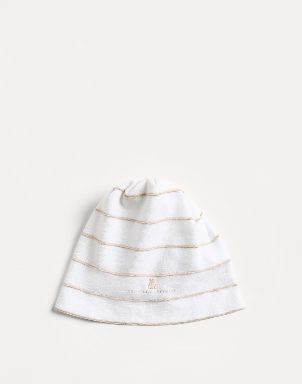 Bernie Baby knit beanie Brown Baby - Brunello Cucinelli