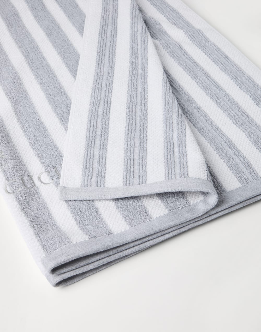 条纹沙滩巾 灰色 生活风格 - Brunello Cucinelli