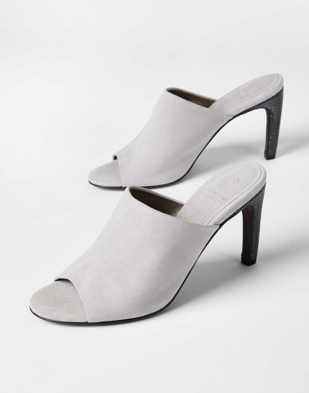 Suede heels Grey Woman - Brunello Cucinelli