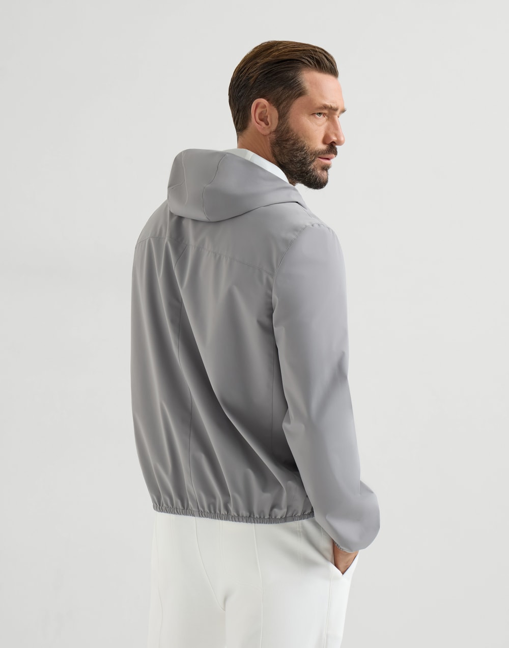 Giubbino in nylon Grigio Uomo - Brunello Cucinelli