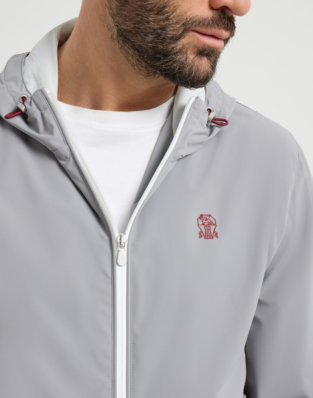 Giubbino in nylon Grigio Uomo - Brunello Cucinelli