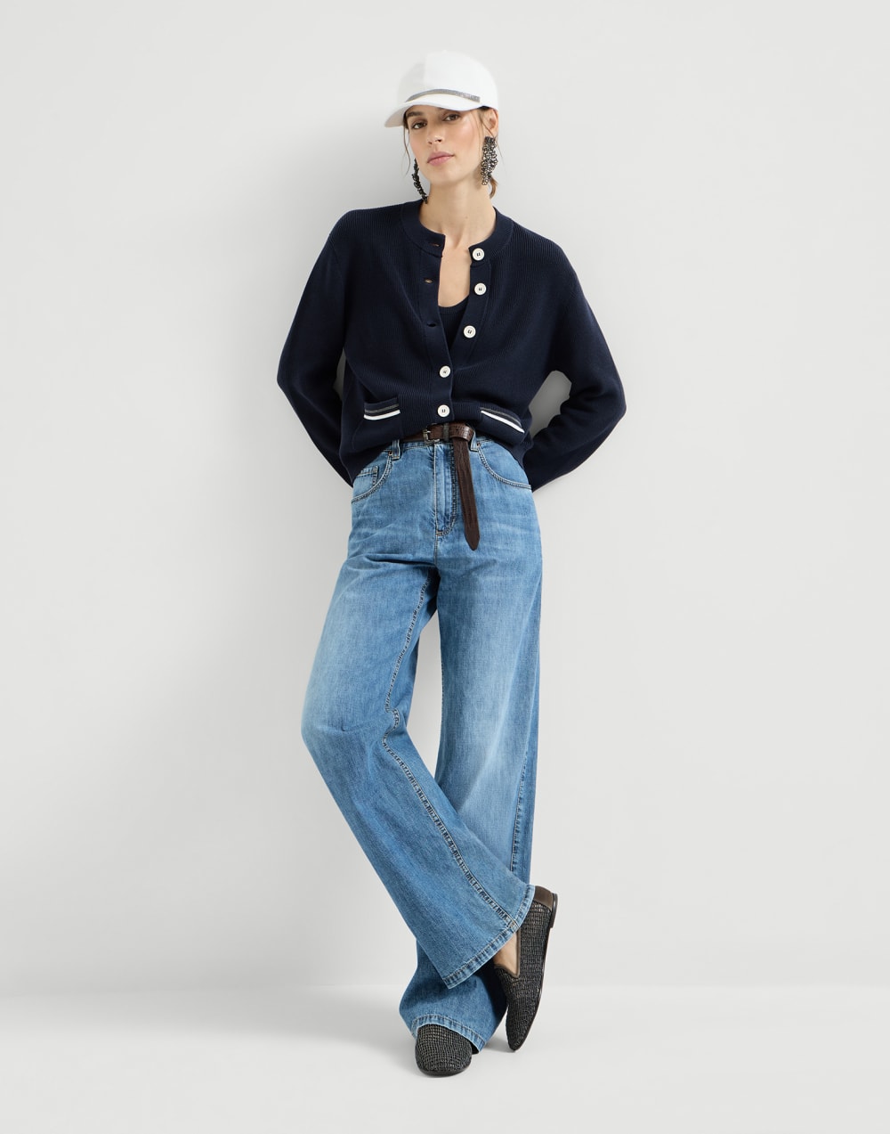 Bailarinas de piel de ante Marrón Mujer - Brunello Cucinelli