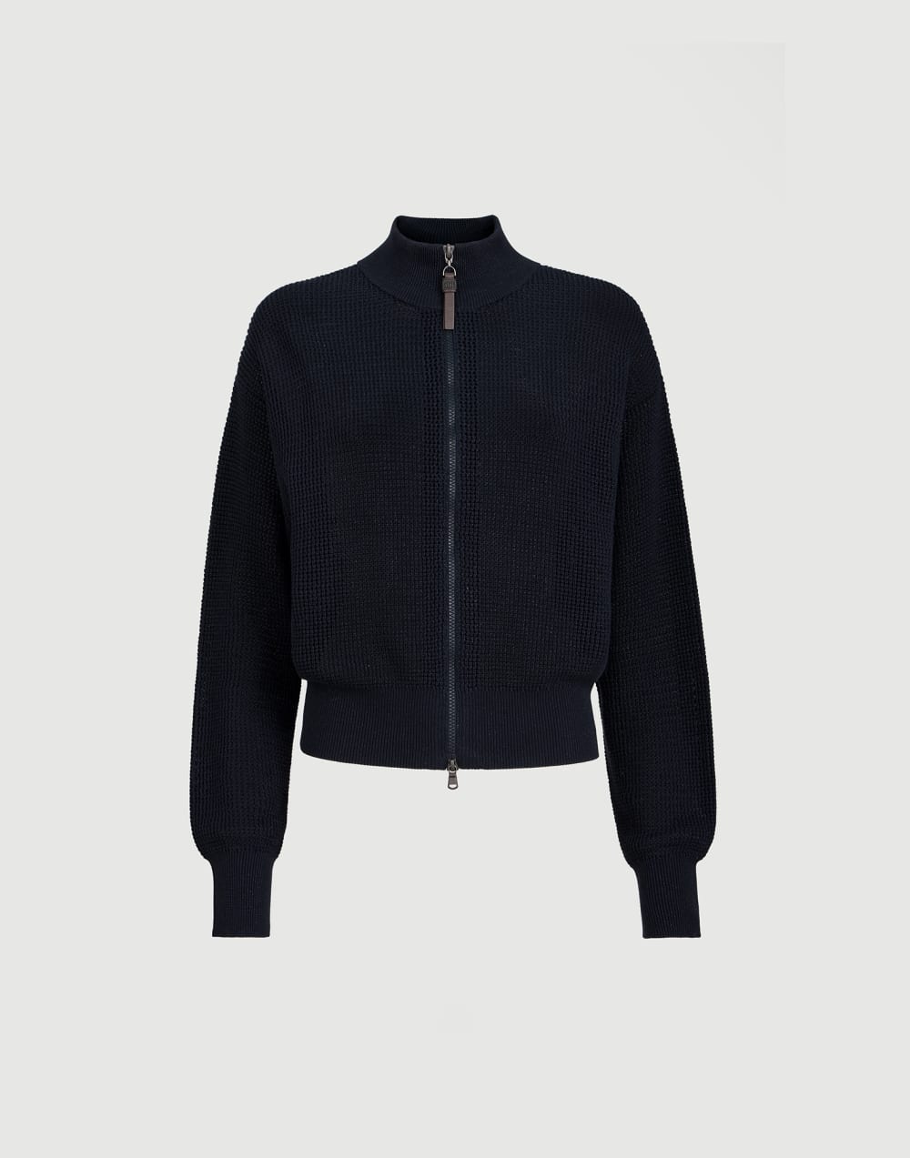 Sparkling net cardigan Blue Woman - Brunello Cucinelli