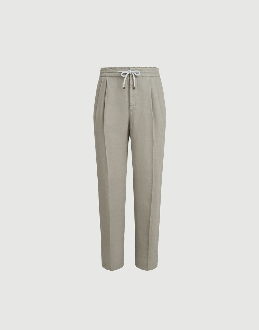 Trousers with drawstring Khaki Man - Brunello Cucinelli