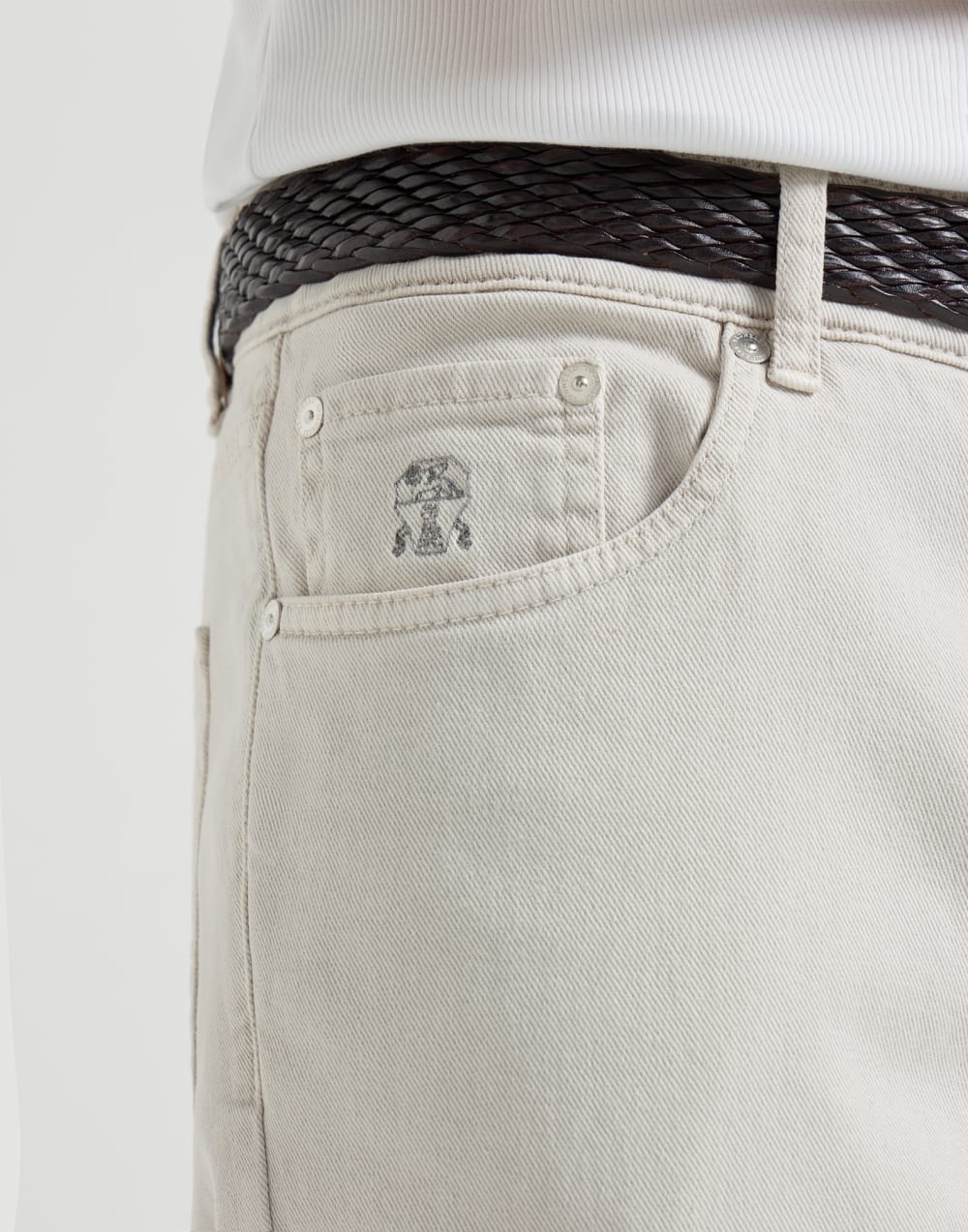 Pantalón de denim ligero Yuta Hombre - Brunello Cucinelli