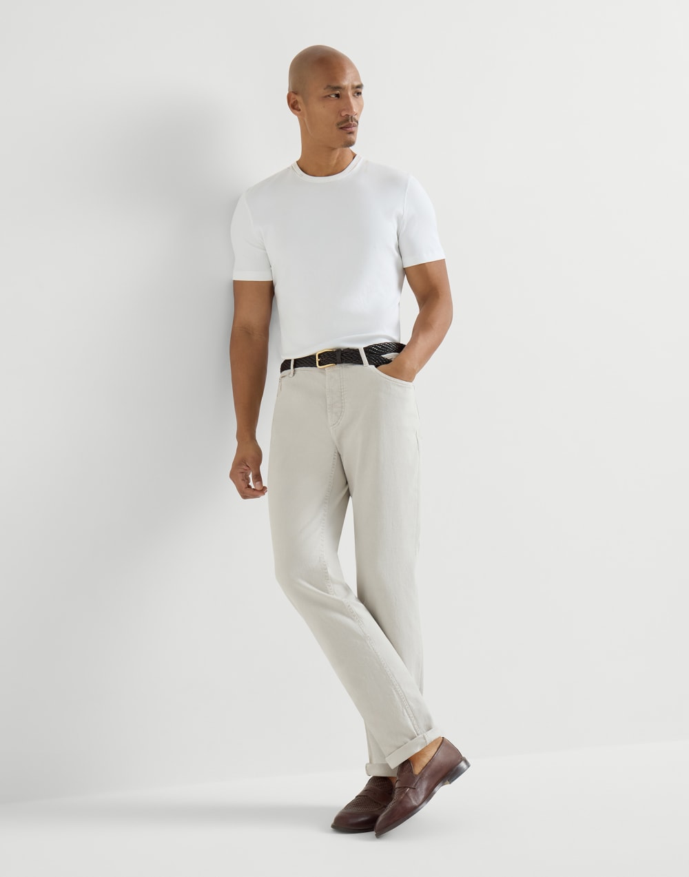 Pantalón de denim ligero Yuta Hombre - Brunello Cucinelli