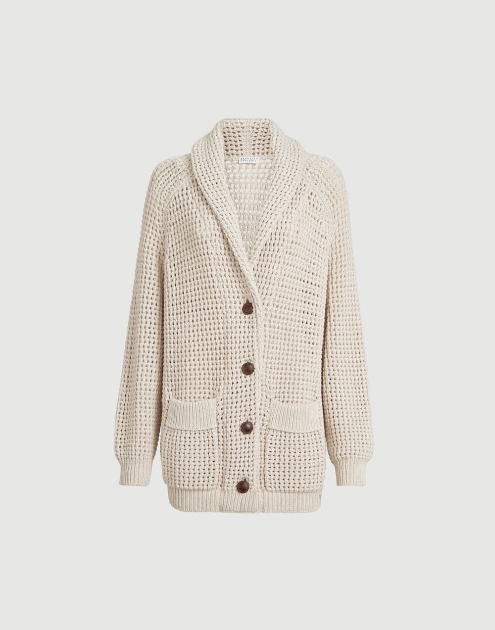 Net cardigan Oat Woman - Brunello Cucinelli