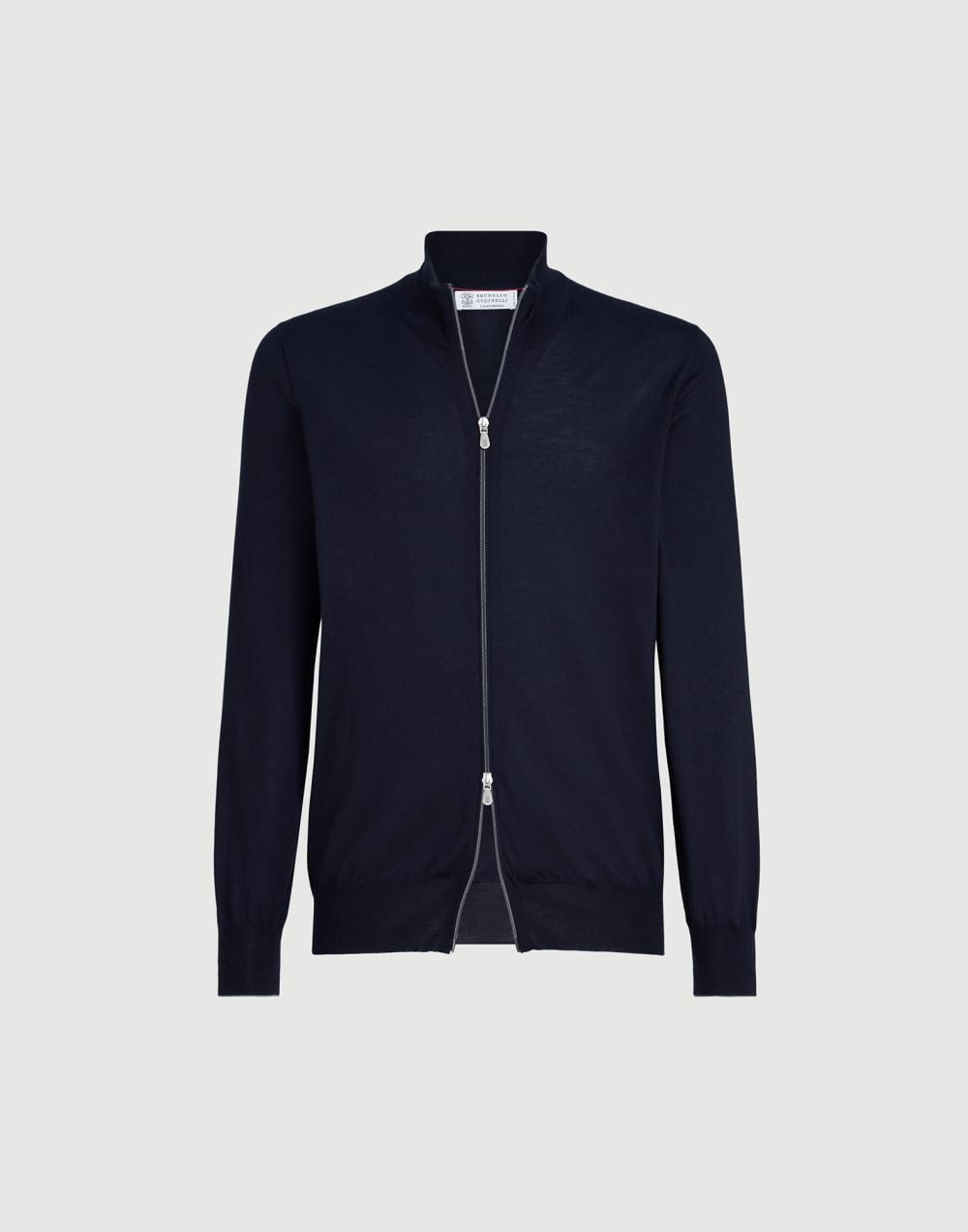 Cardigan aus Kaschmir und Seide Navy-Blau Herren - Brunello Cucinelli