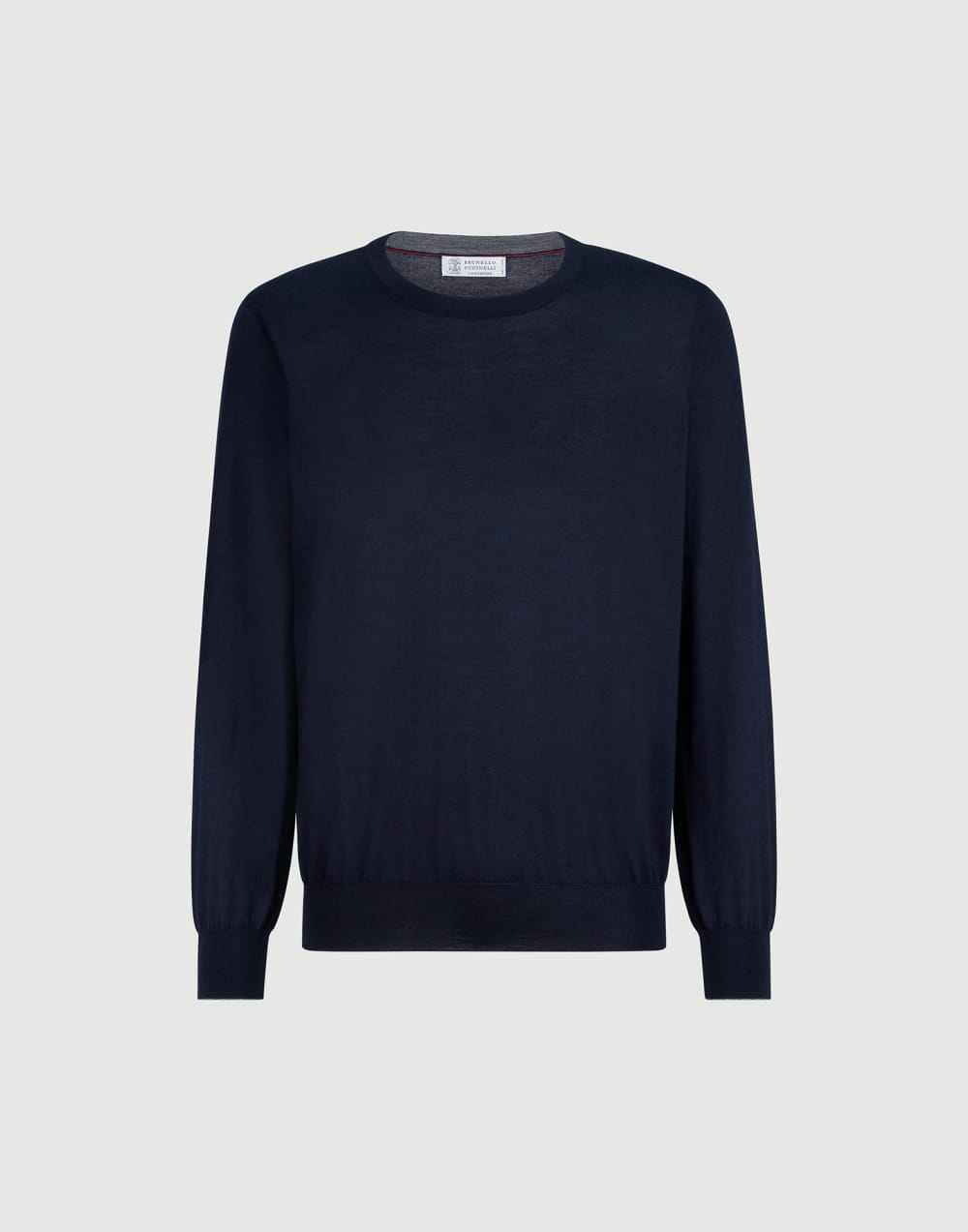 Leichter Pullover aus Kaschmir und Seide Navy-Blau Herren - Brunello Cucinelli