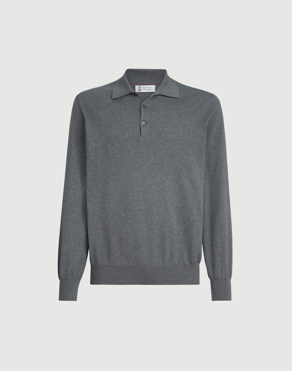 Polo-style sweater Dark Grey Man - Brunello Cucinelli