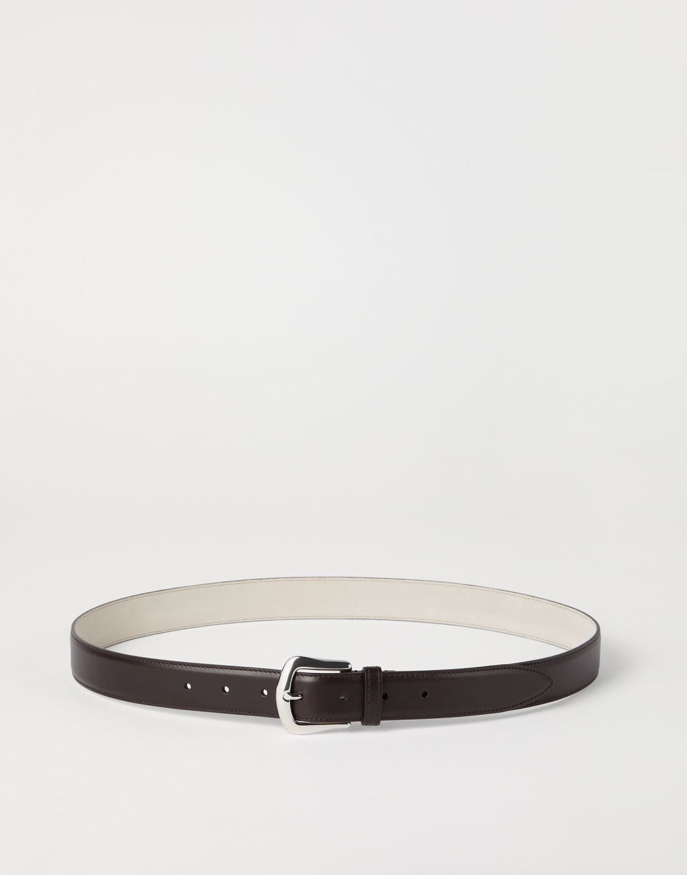 Calfskin belt Brown Man - Brunello Cucinelli