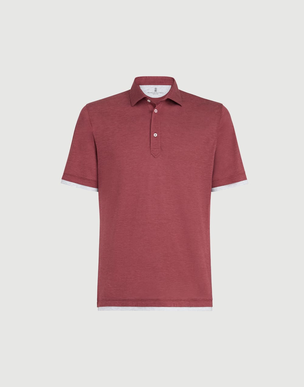 Jersey polo shirt Coral Man - Brunello Cucinelli