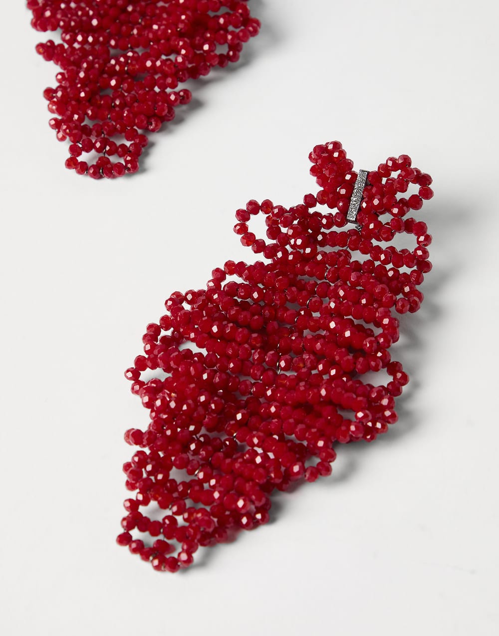 Sculptured leaf earrings Red Woman - Brunello Cucinelli