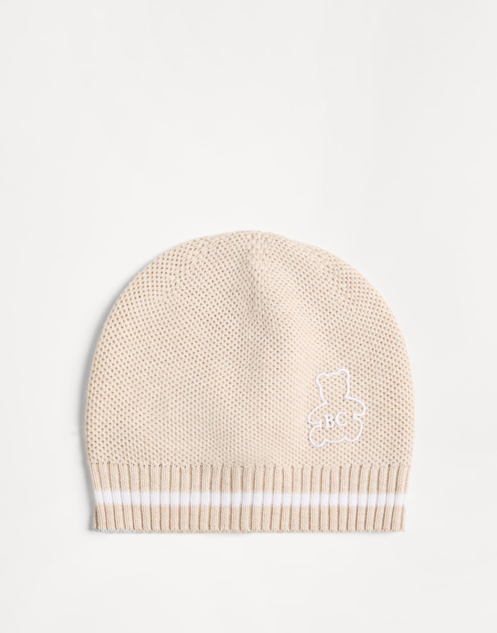 Baby Bernie knit beanie Sand Baby - Brunello Cucinelli