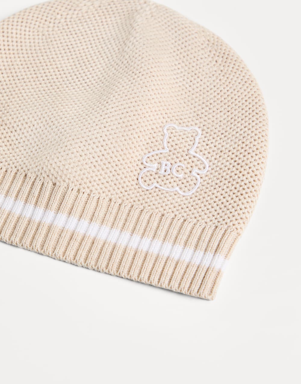 Baby Bernie knit beanie Sand Baby - Brunello Cucinelli