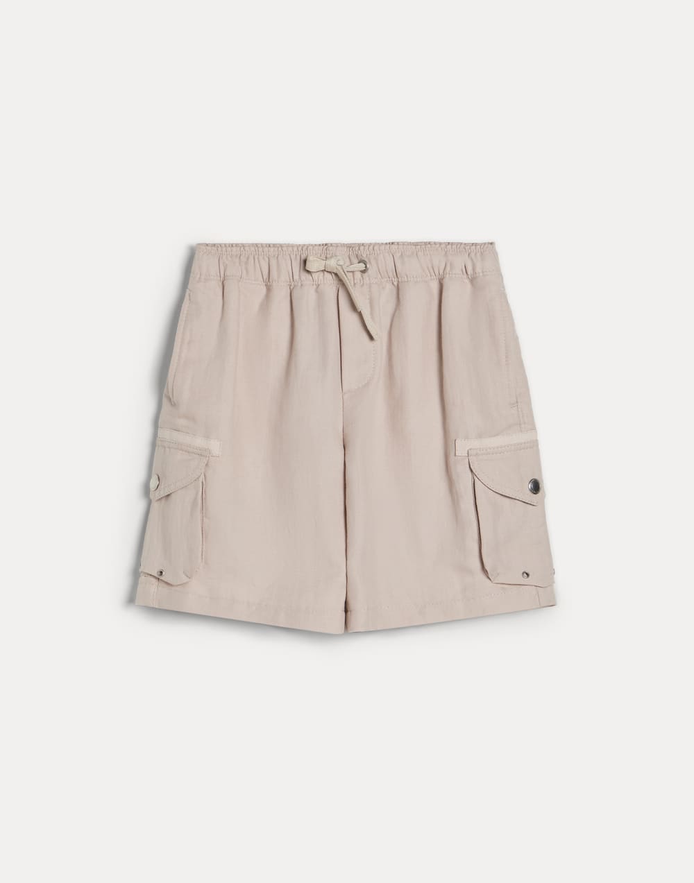 Bermuda shorts with drawstring and cargo pockets Light Brown Boys - Brunello Cucinelli
