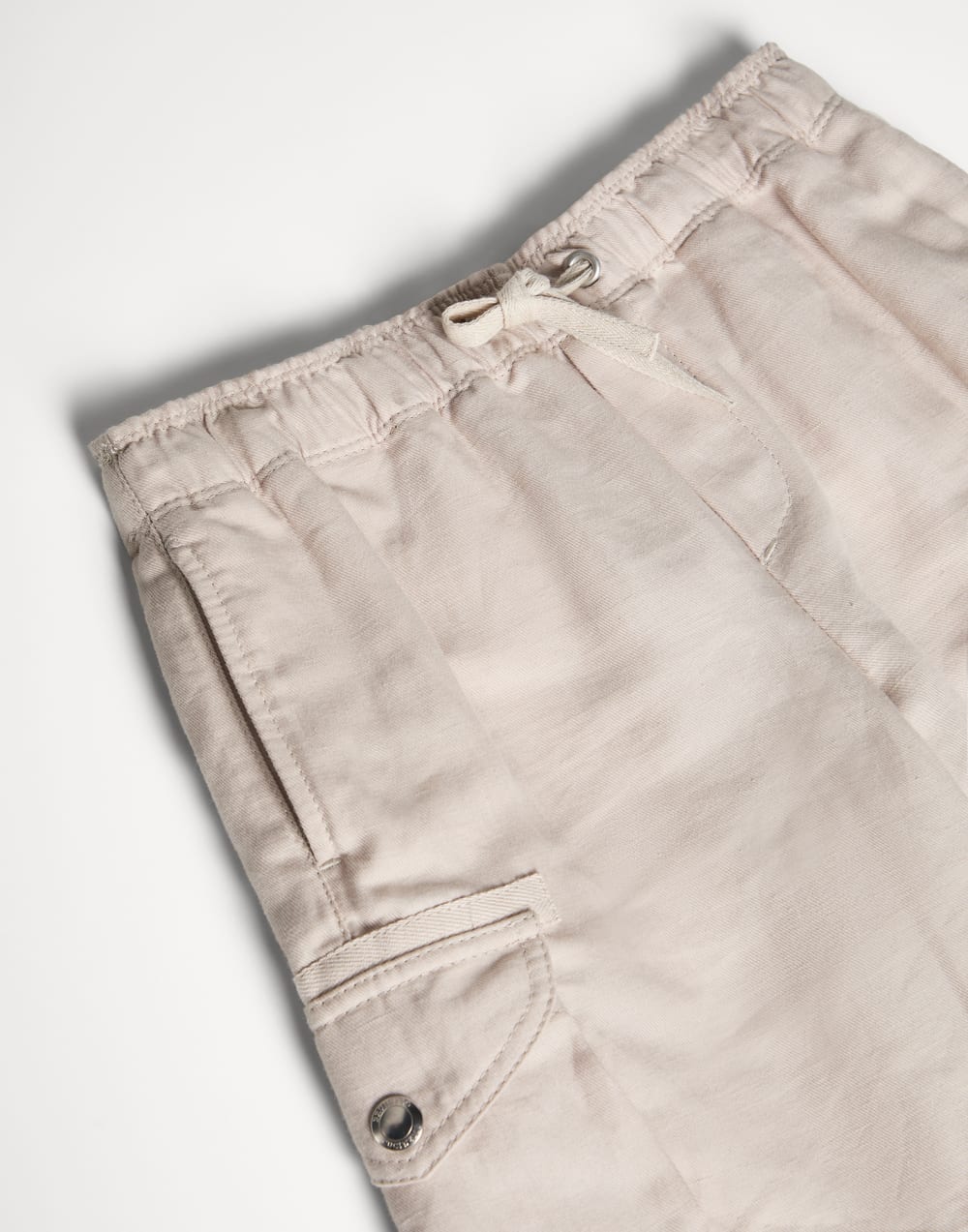 Bermuda shorts with drawstring and cargo pockets Light Brown Boys - Brunello Cucinelli