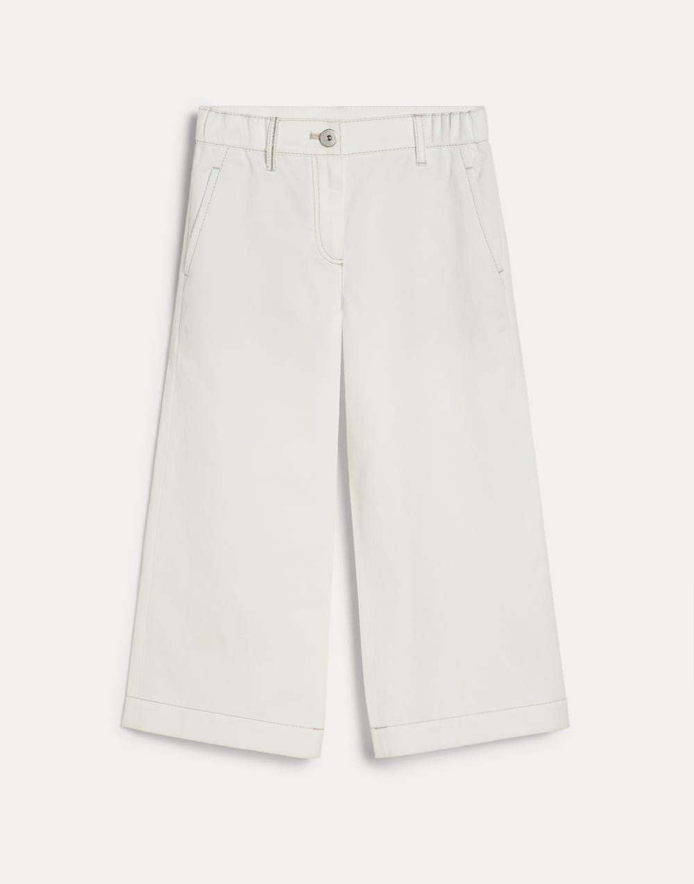 Square trousers with monili White Girls - Brunello Cucinelli