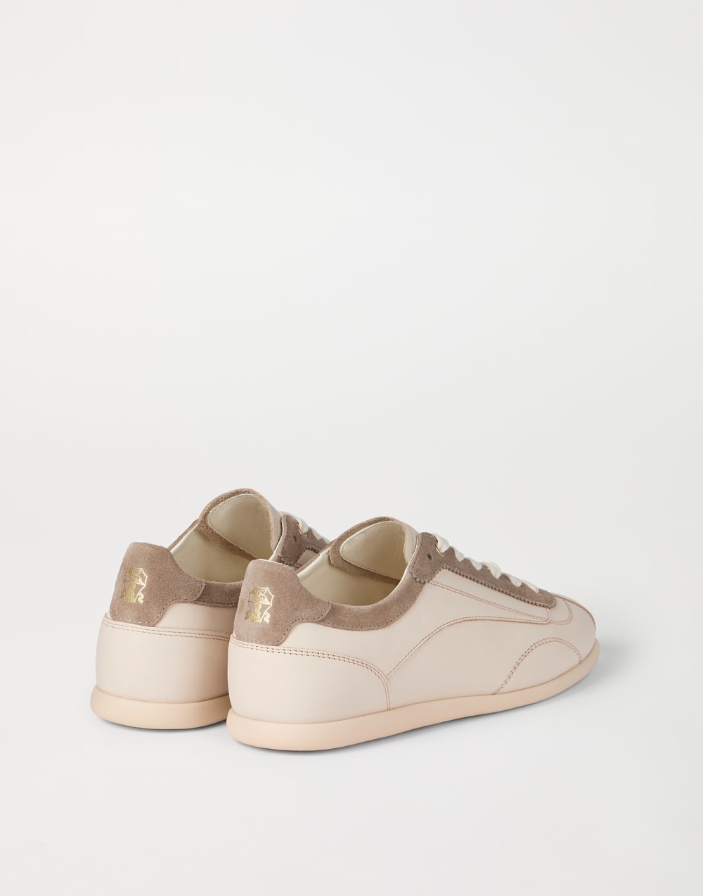Calfskin and suede sneakers Butter Man - Brunello Cucinelli