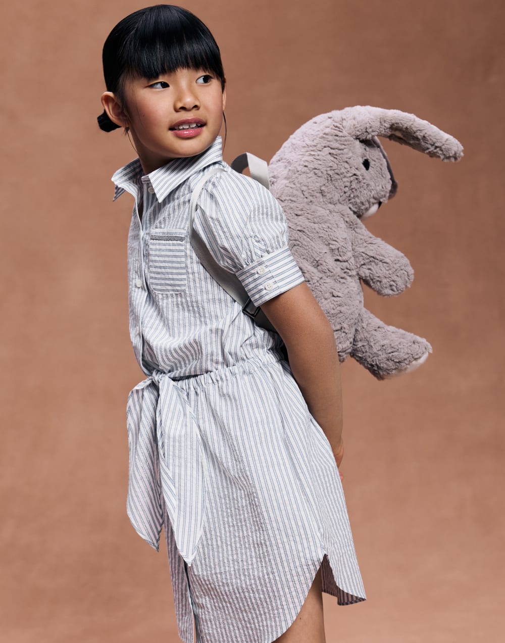 Plush Biagio backpack Light Brown Girls - Brunello Cucinelli