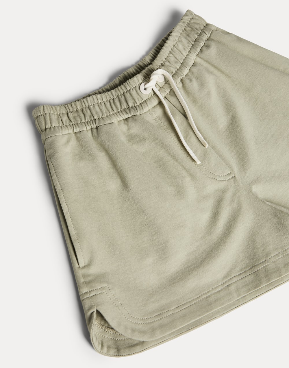 棉弹薄款毛圈布短裤 香草绿 女童 - Brunello Cucinelli
