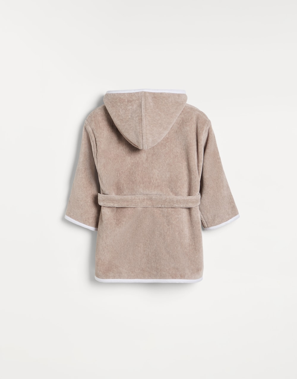 Cotton terrycloth bathrobe Beige Baby - Brunello Cucinelli