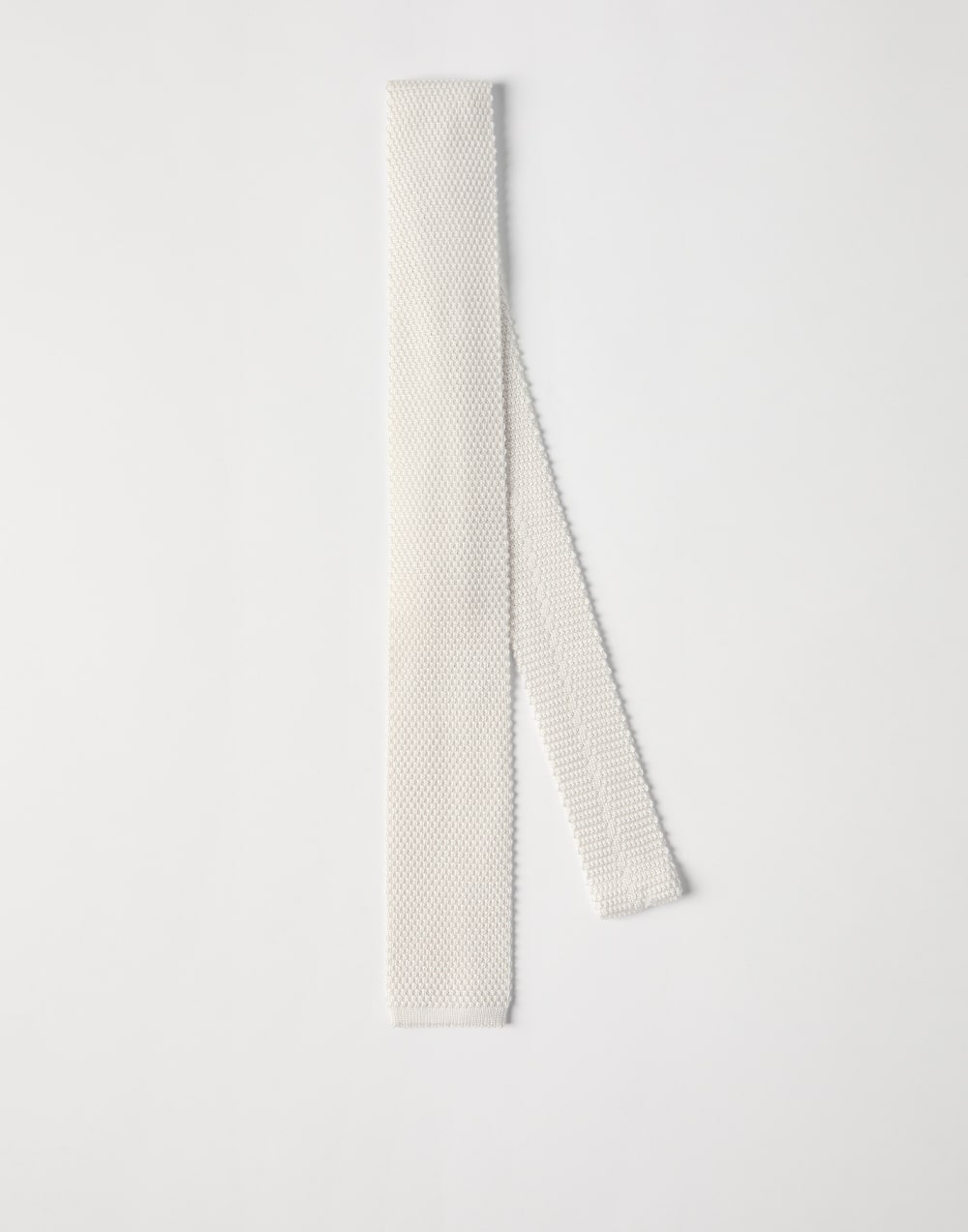 Corbata de punto Blanco Hombre - Brunello Cucinelli