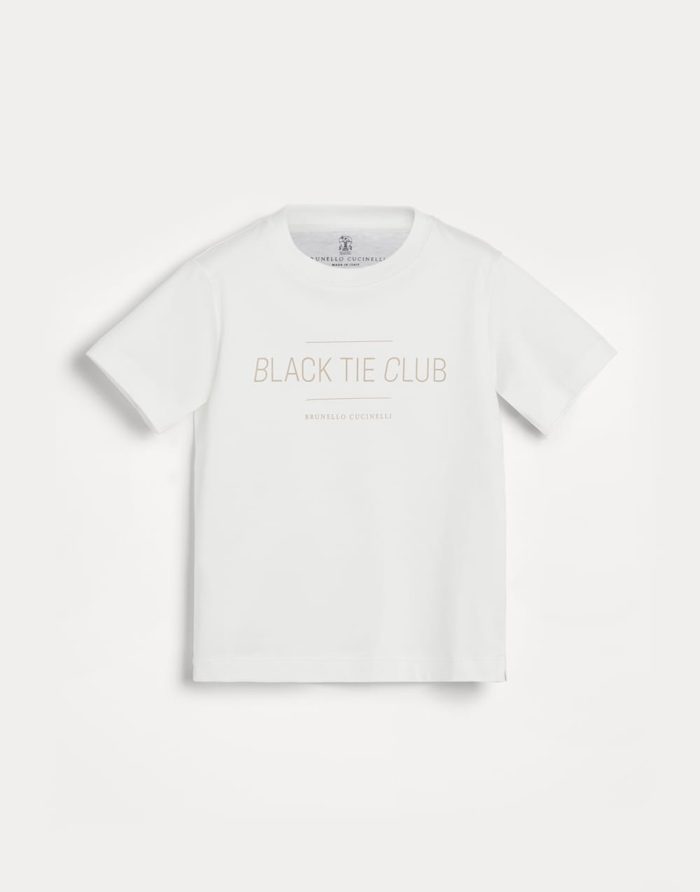 印花T恤衫 巴拿马色 男童 - Brunello Cucinelli