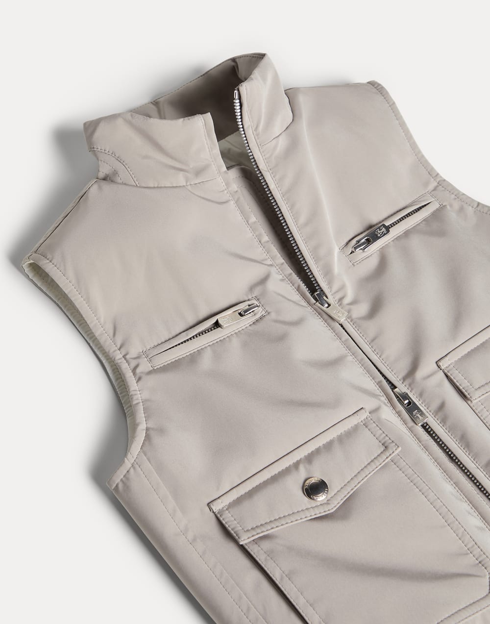 Plumífero sin mangas de nailon Marrón Claro Niño - Brunello Cucinelli