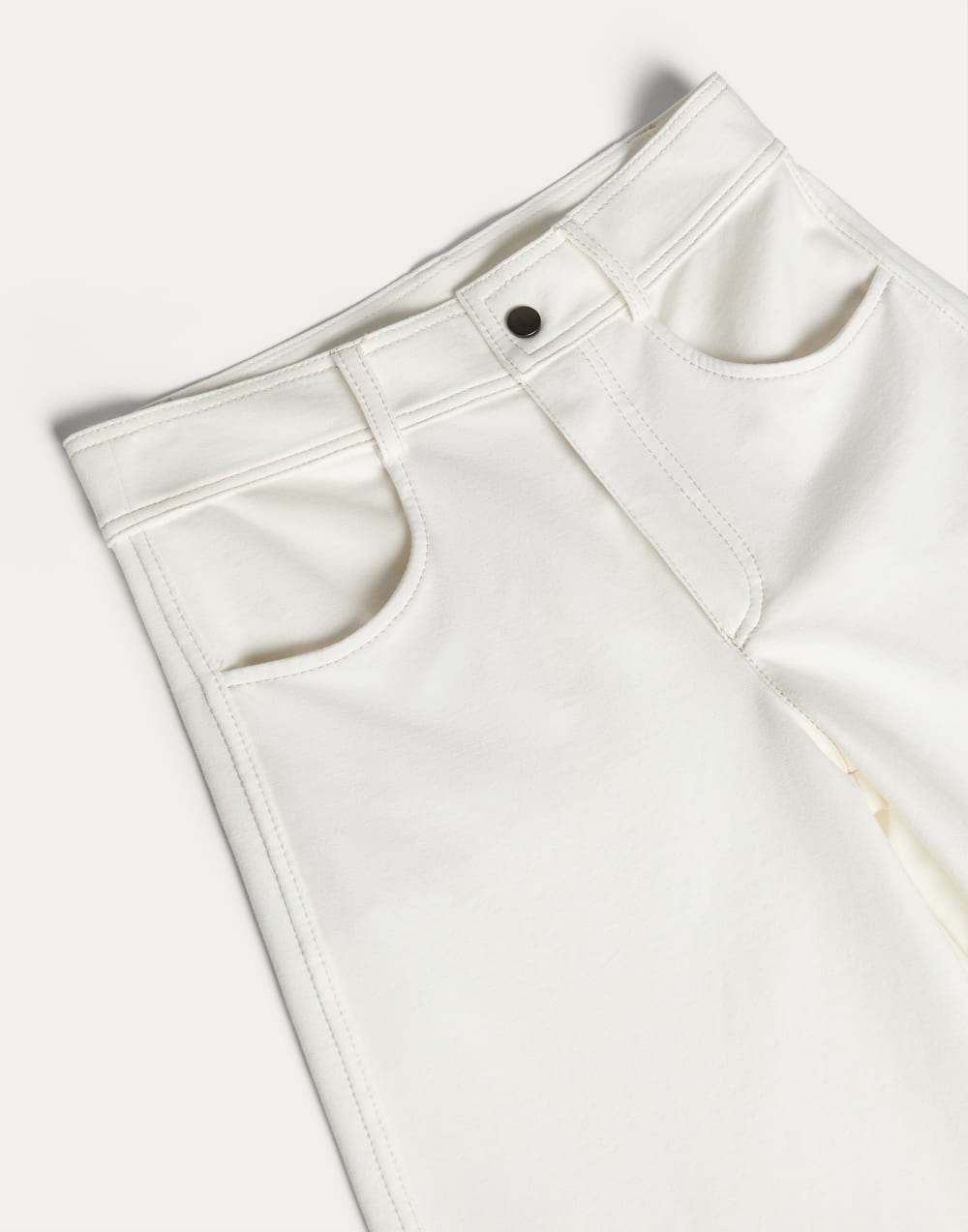 Cotton French terry Square trousers White Girls - Brunello Cucinelli