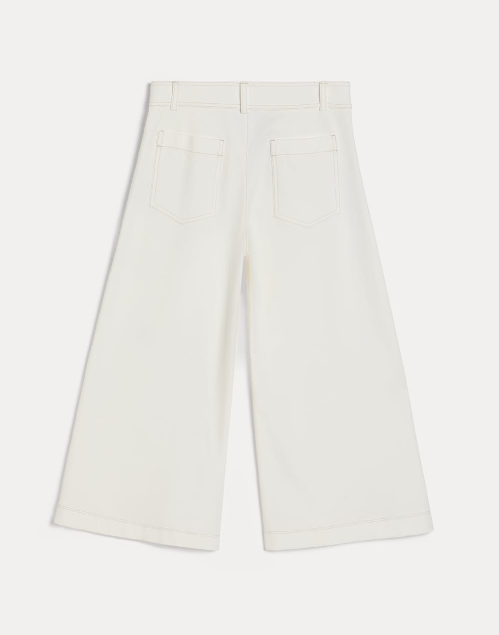 Cotton French terry Square trousers White Girls - Brunello Cucinelli