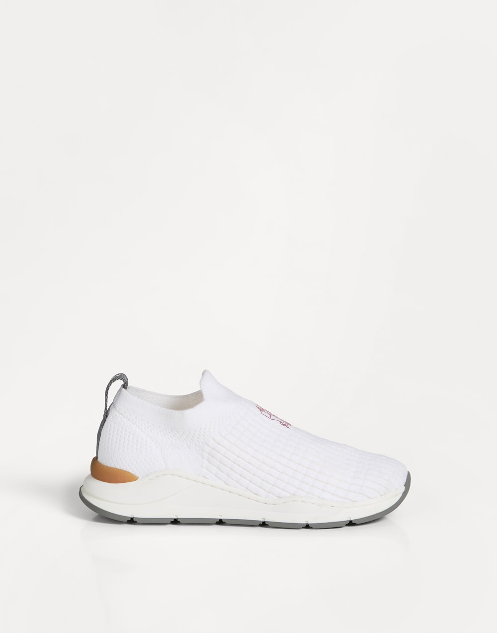 Knit slip-on runners with logo Panama Boys - Brunello Cucinelli