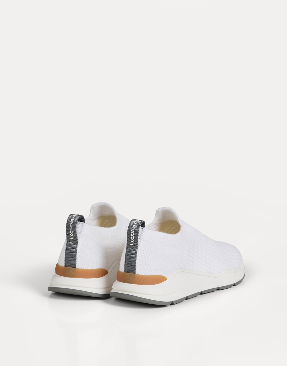 Knit slip-on runners with logo Panama Boys - Brunello Cucinelli
