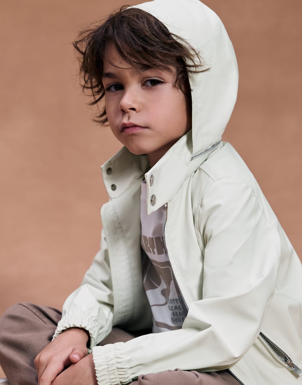 Outerwear with detachable hood Off-White Boys - Brunello Cucinelli