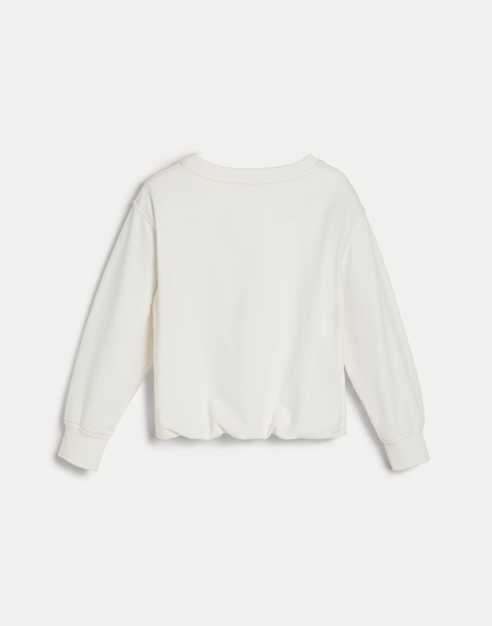 Sweatshirt mit Print Weiß Mädchen - Brunello Cucinelli
