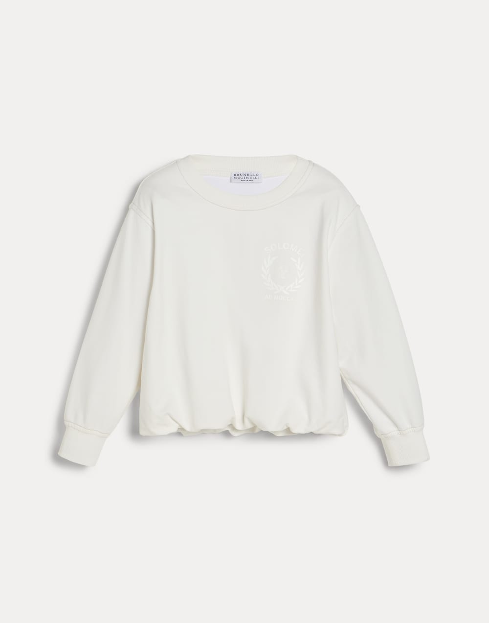 Sweatshirt with print White Girls - Brunello Cucinelli