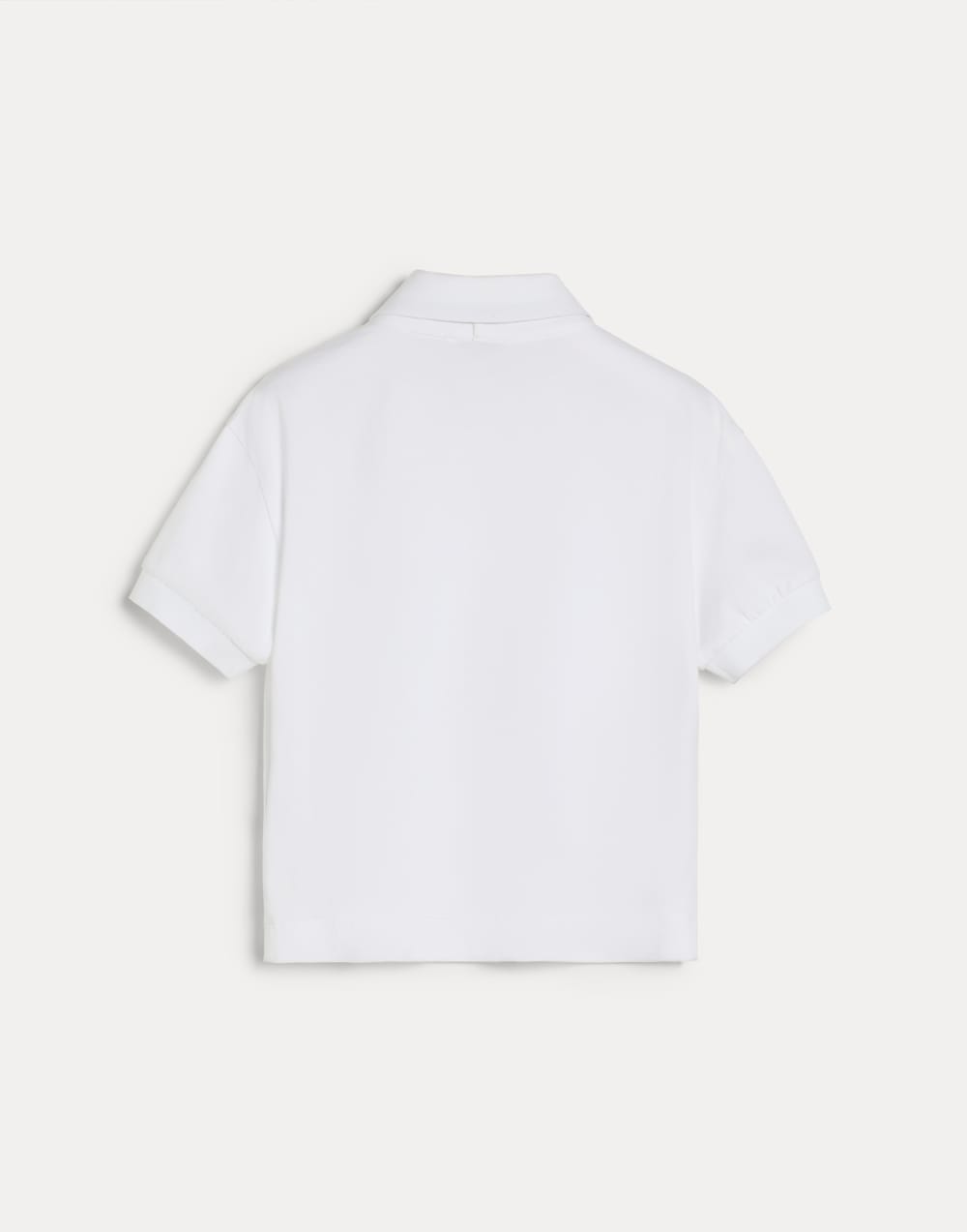 Polo con aplicaciones de punto y corbata Blanco Niña - Brunello Cucinelli