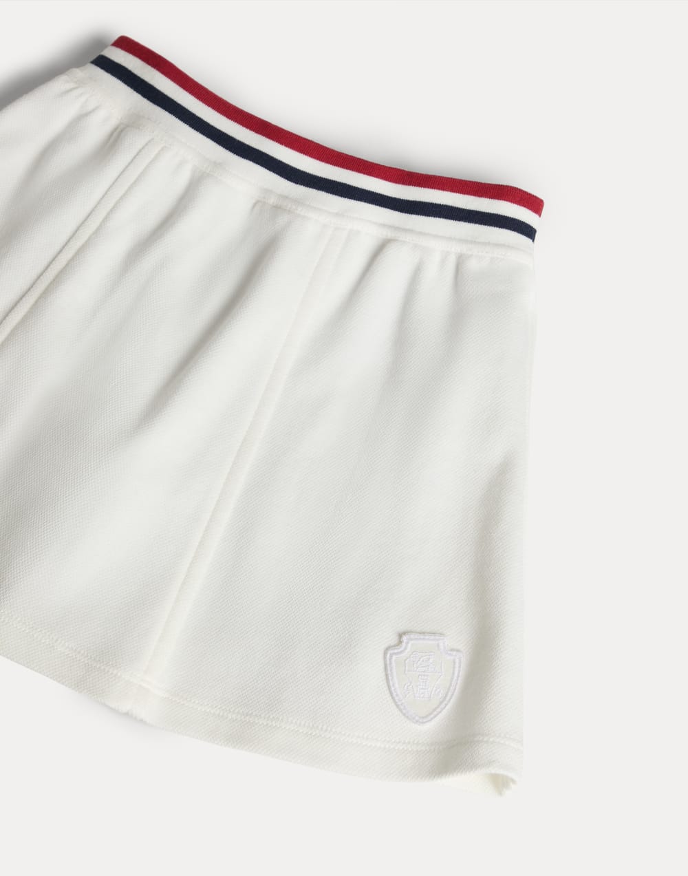Techno cotton piqué skirt with logo Off-White Girls - Brunello Cucinelli