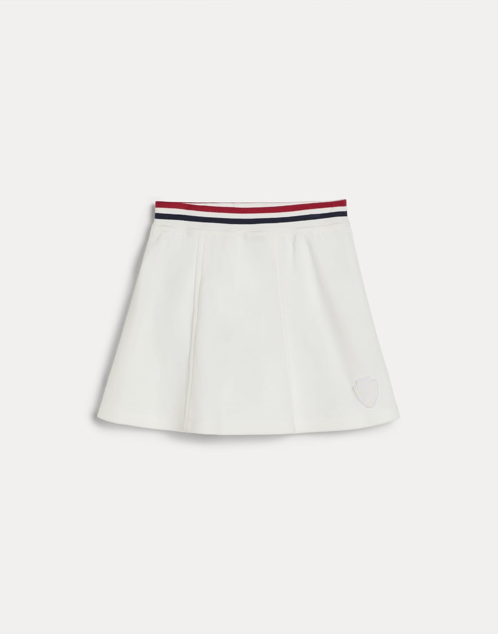 Techno cotton piqué skirt with logo Off-White Girls - Brunello Cucinelli