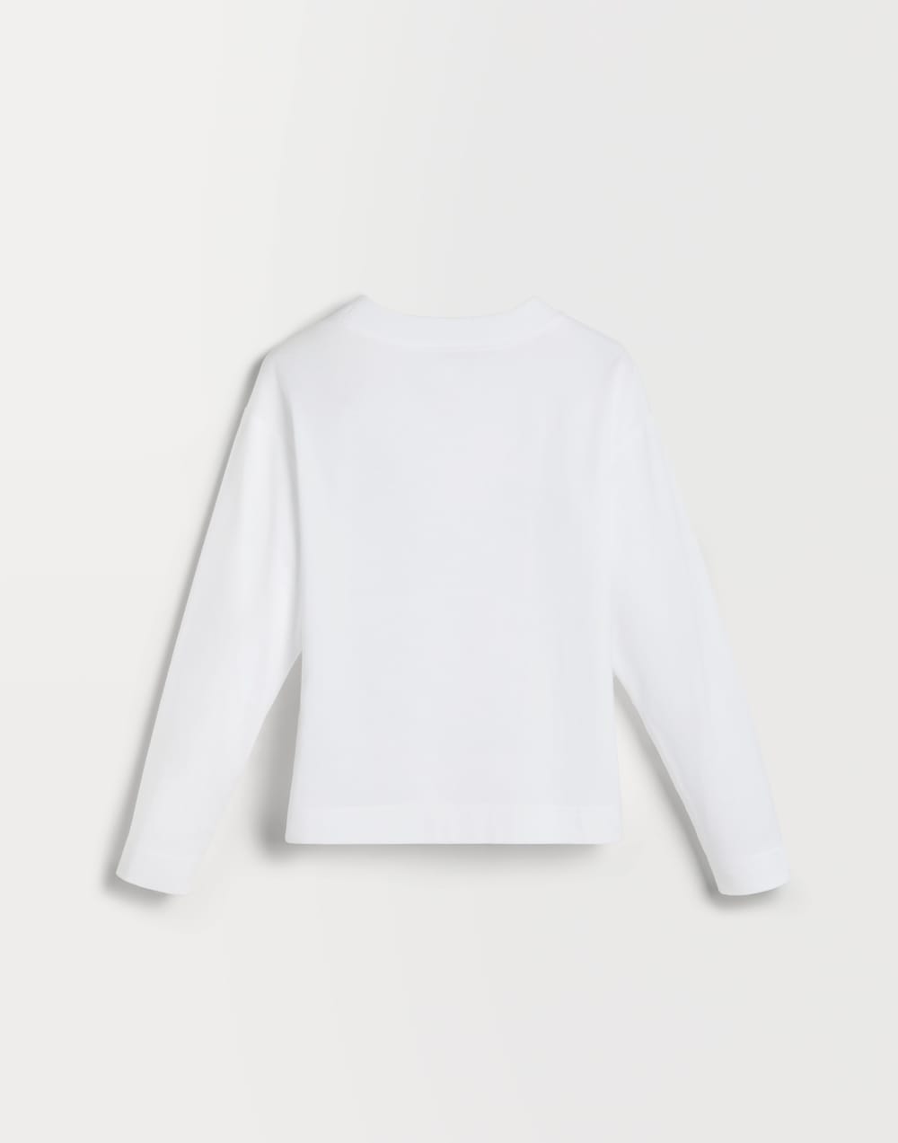Long sleeve T-Shirt with monili White Girls - Brunello Cucinelli