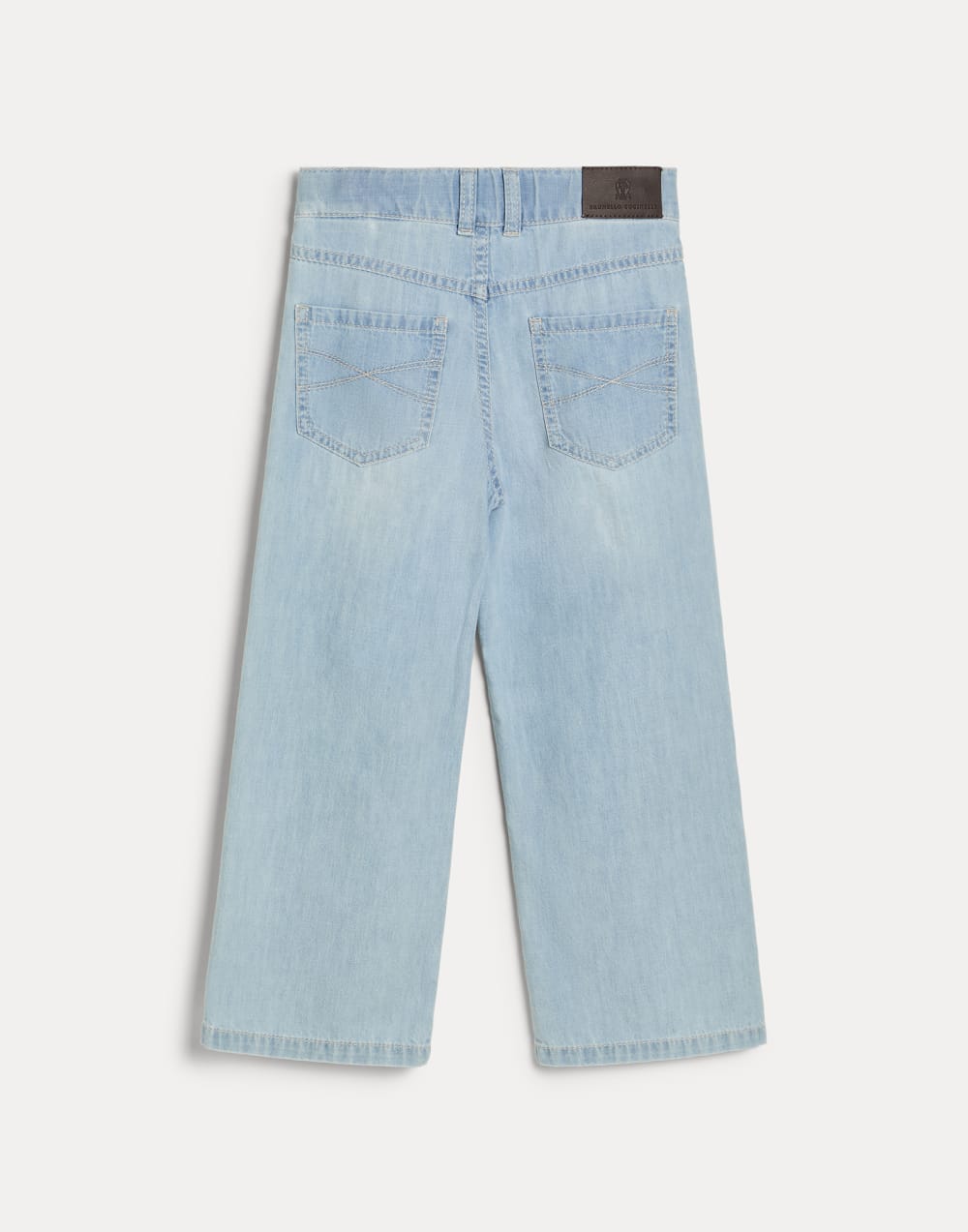 Five-pocket trousers Light Blue Denim Girls - Brunello Cucinelli