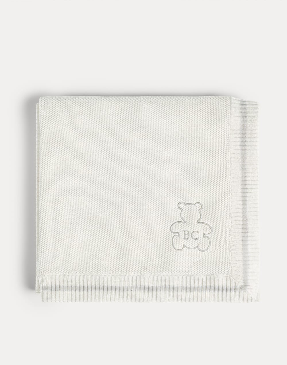 Baby Bernie blanket with embroidery Panama Baby - Brunello Cucinelli