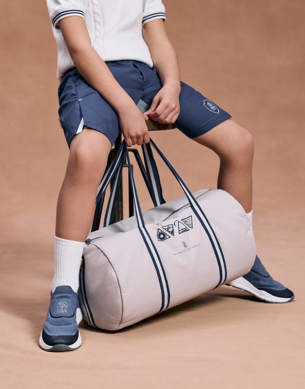 Bag with print Panama Boys - Brunello Cucinelli