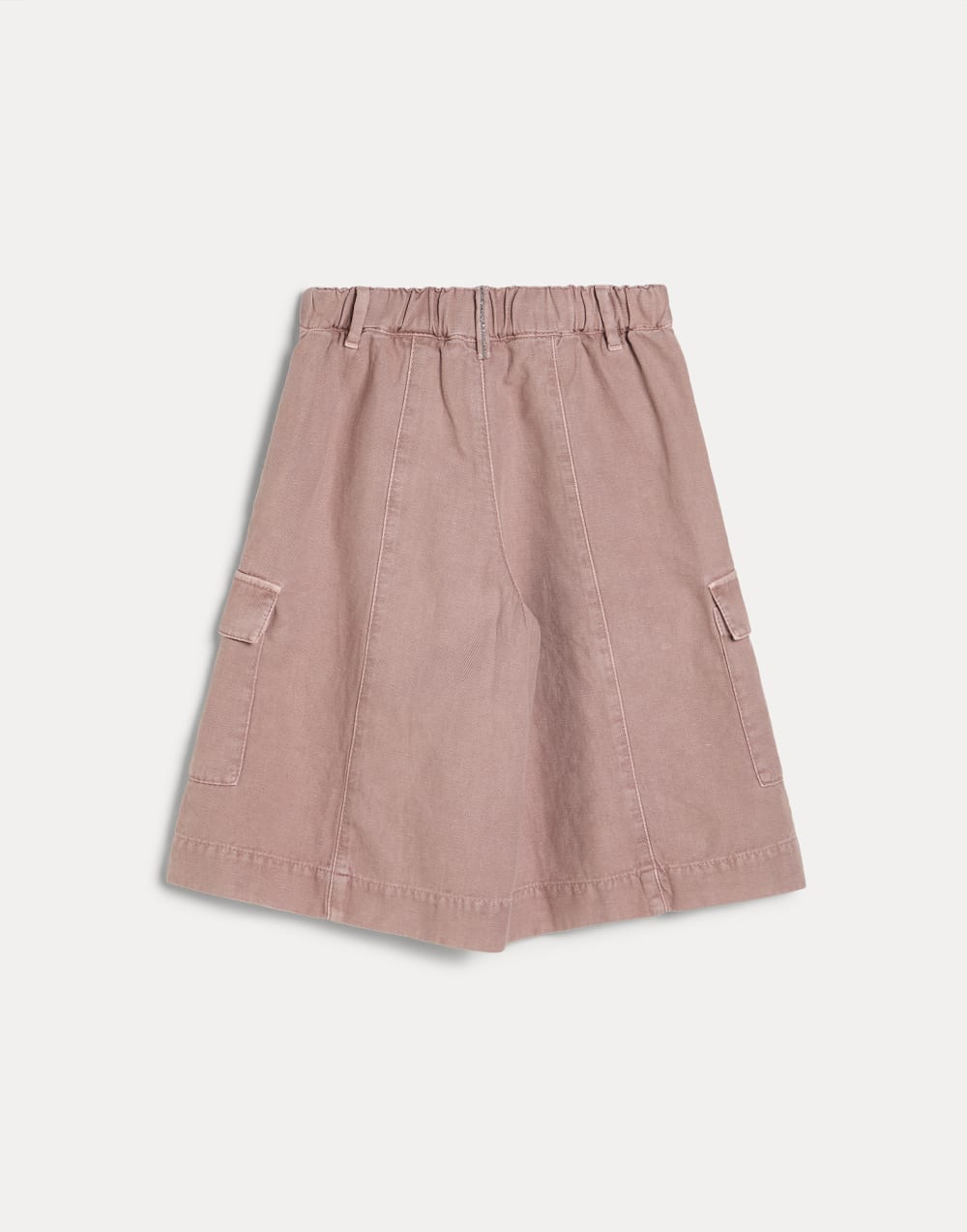 Wide Long Bermuda Shorts with monili Pink Girls - Brunello Cucinelli