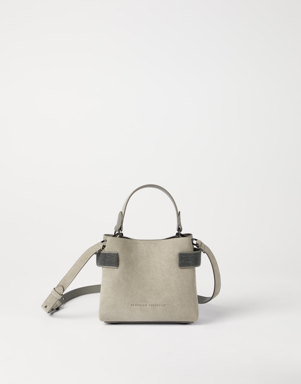 Small Top-Handle Essence bag Khaki Woman - Brunello Cucinelli
