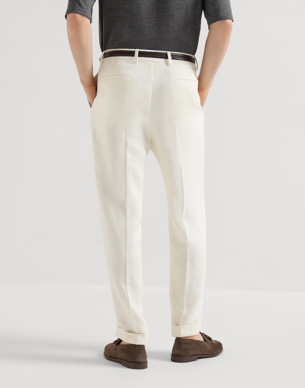 Trousers with pleats Off-White Man - Brunello Cucinelli